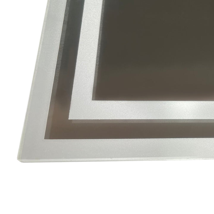 Large LED Bathroom Mirror, Illuminated Makeup Mirror, with 3 Colour, Smart Touch, Anti-Fog