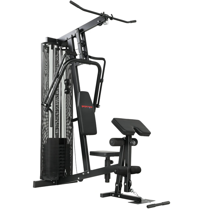 Multi Gym with Adjustable Seat and Back, All in One Home Gym Machine w