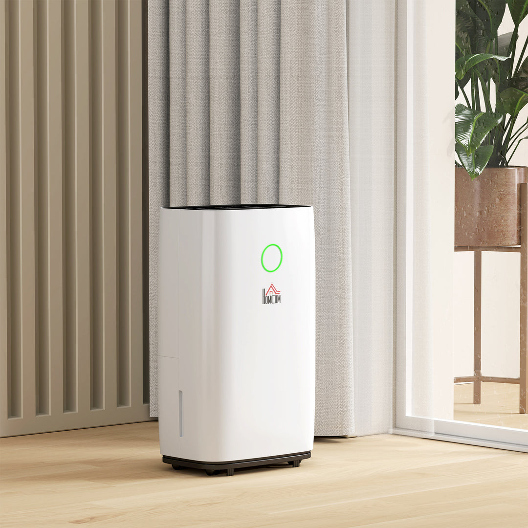 20L/Day Portable Dehumidifier for Home, with LED Screen, Sleep Mode, 24H Timer, 4L Water Tank, Electric Air Dehumidifier for Damp Laundry Bedroom Basement