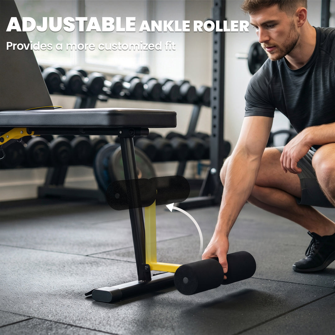 Adjustable Weight Bench, 300kg Incline Decline Flat Foldable Bench Pre