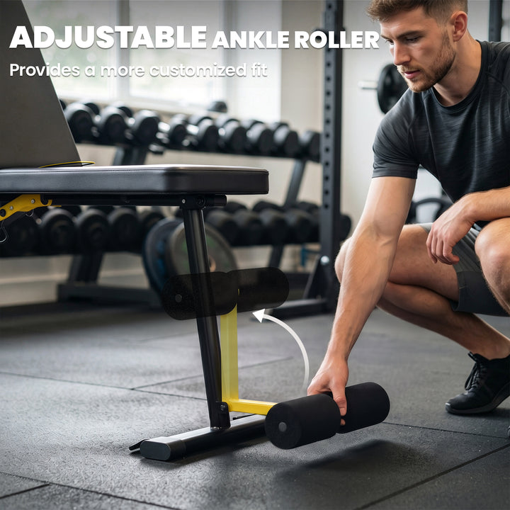 Adjustable Weight Bench, 300kg Incline Decline Flat Foldable Bench Pre