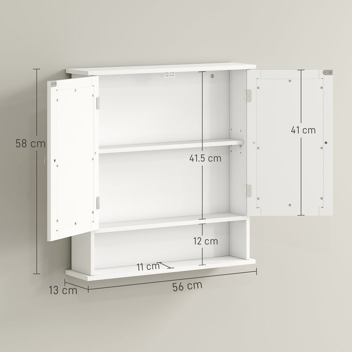 Bathroom Wall Storage Cabinet - White