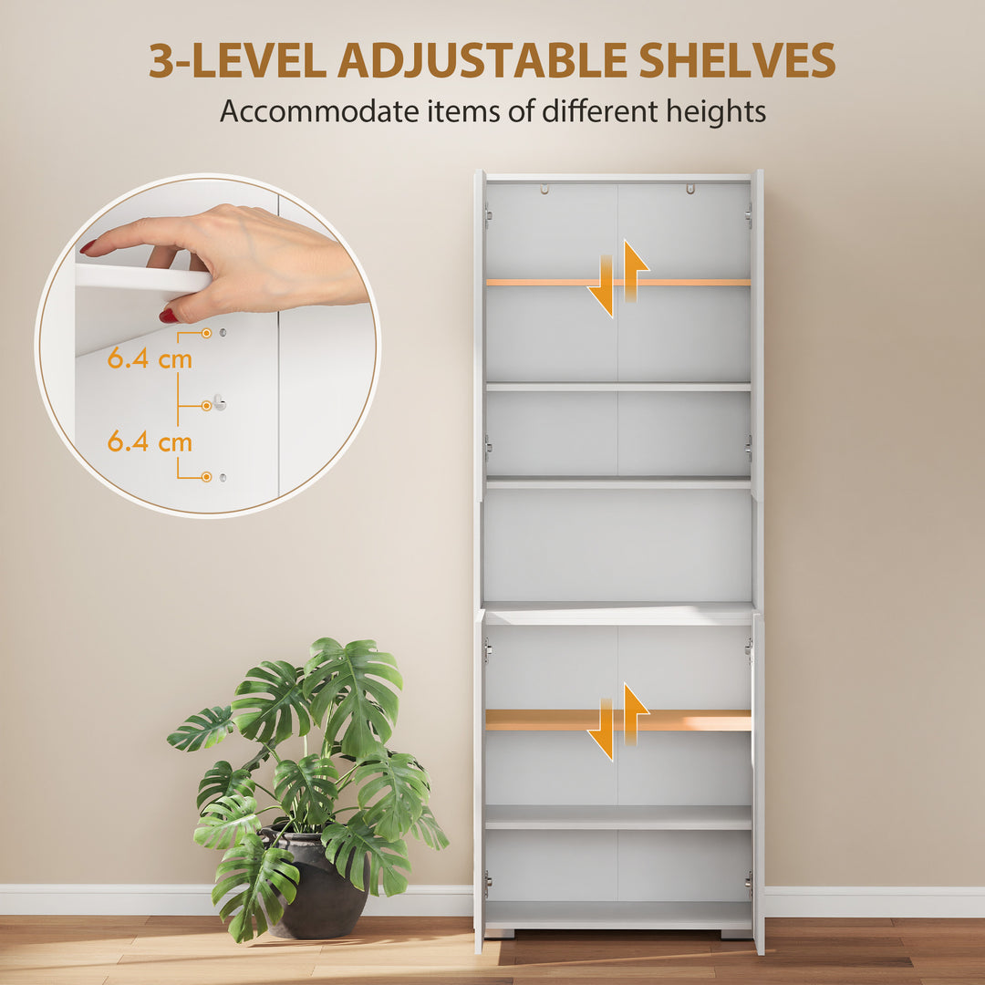 180 cm Tall Kitchen Cupboard, Pantry Storage Cabinet with Soft Close D