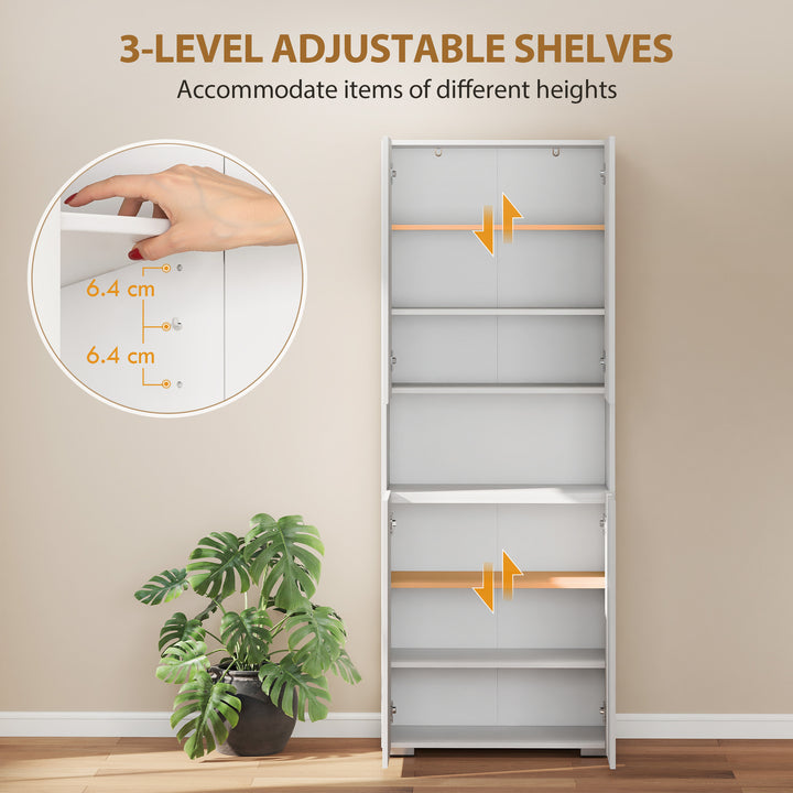 180 cm Tall Kitchen Cupboard, Pantry Storage Cabinet with Soft Close D