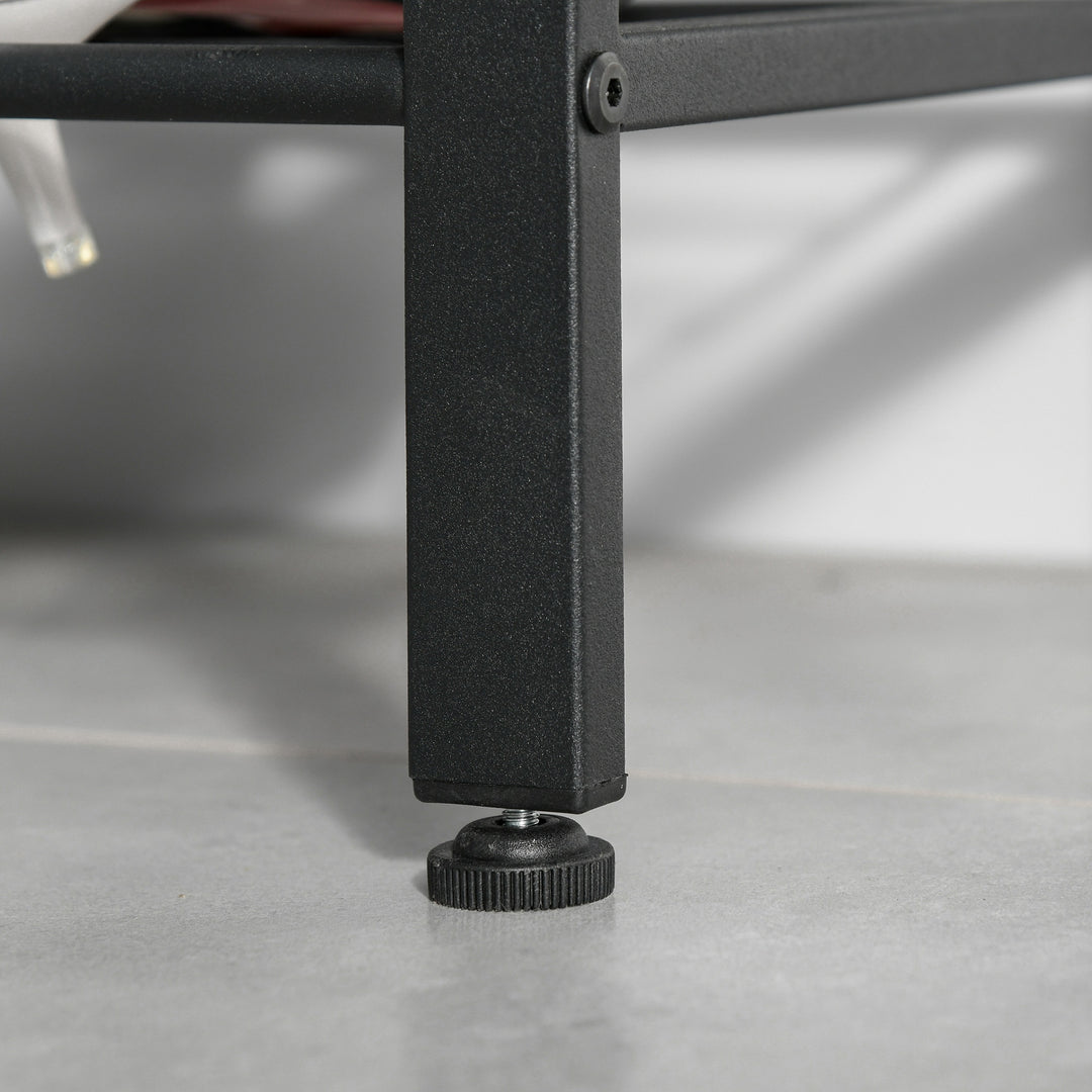 MCL Coat Rack Stand Industrial hallway Shoe Rack Removable Hooks Metal Wood Hangers Storage Cabinet Rustic Brown 72L×34W×185H(cm)