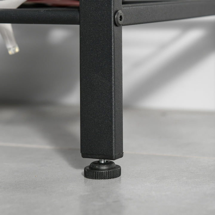 MCL Coat Rack Stand Industrial hallway Shoe Rack Removable Hooks Metal Wood Hangers Storage Cabinet Rustic Brown 72L×34W×185H(cm)