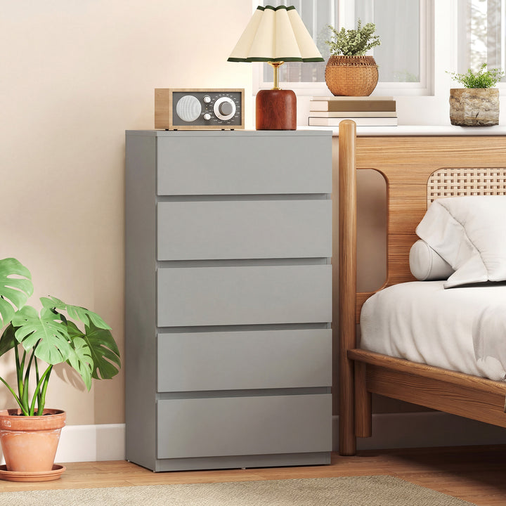 Chest of Drawers, 5-Drawer Storage Cabinets, Modern Dresser, Storage D