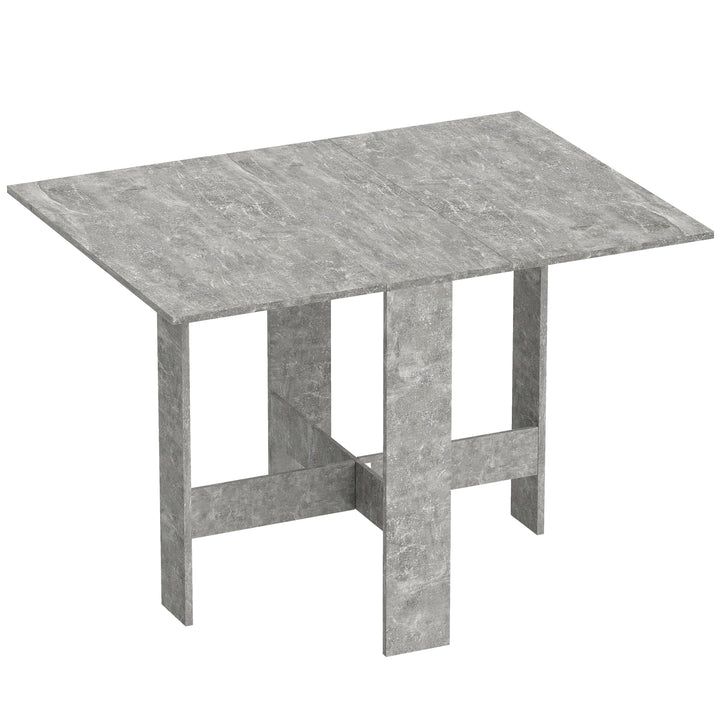 Folding Dining Table, Space-Saving Drop Leaf Kitchen Table for 4-6 Peo