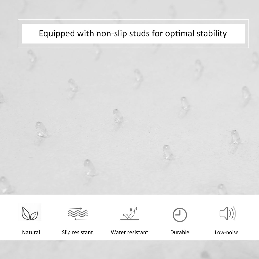 MCL Office Chair Mat for Carpeted and Hard Floor, 90 x 120 cm Clear Computer Desk Chair Mat, BPA and Phthalate Free, Non-Slip Floor Protector for Home Office