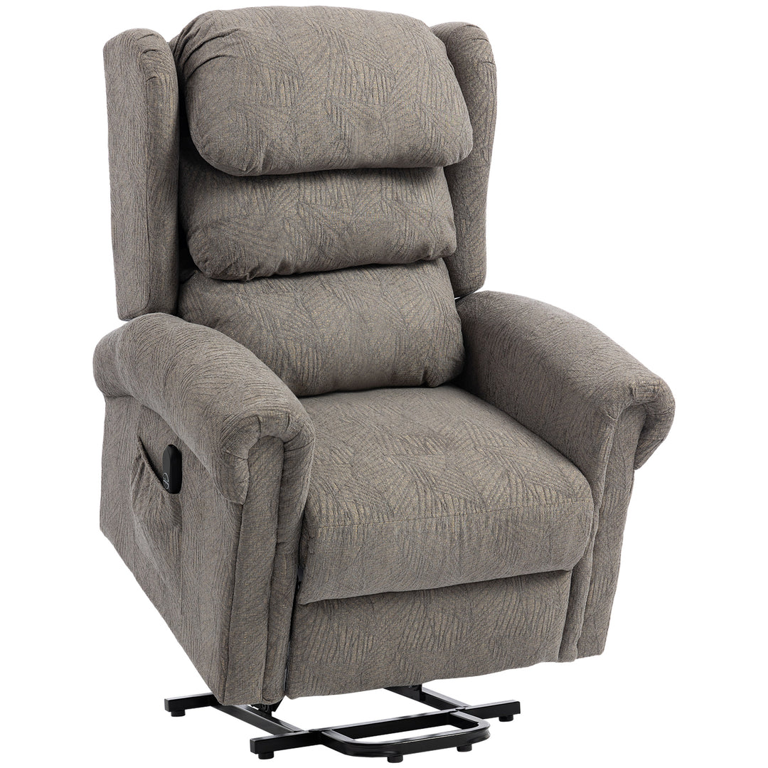 Velvet-Feel Electric Riser Recliner Chair, Power Lift Recliner Chair f