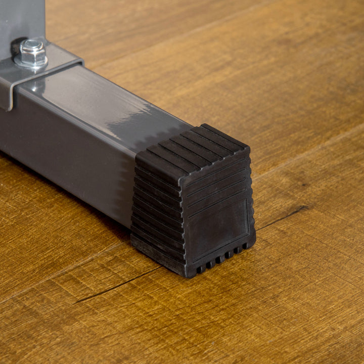 MCL Adjustable Weight Bench, Foldable Bench, with Barbell Rack, Grey