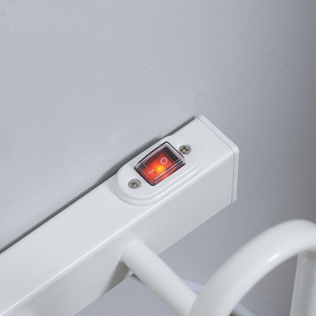 MCL 2 Pairs Electric Shoe Dryer, Wall Mounted Shoe Warmers with Constant Temperature for Boots, Leather Shoes, Socks, White