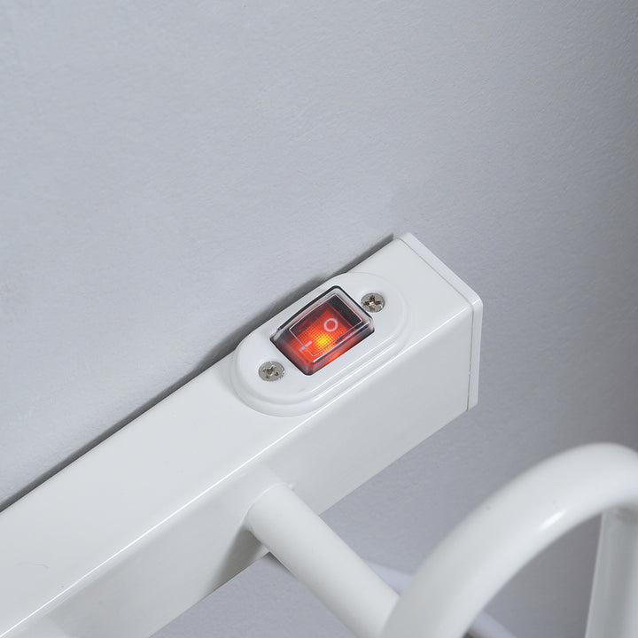 MCL 2 Pairs Electric Shoe Dryer, Wall Mounted Shoe Warmers with Constant Temperature for Boots, Leather Shoes, Socks, White