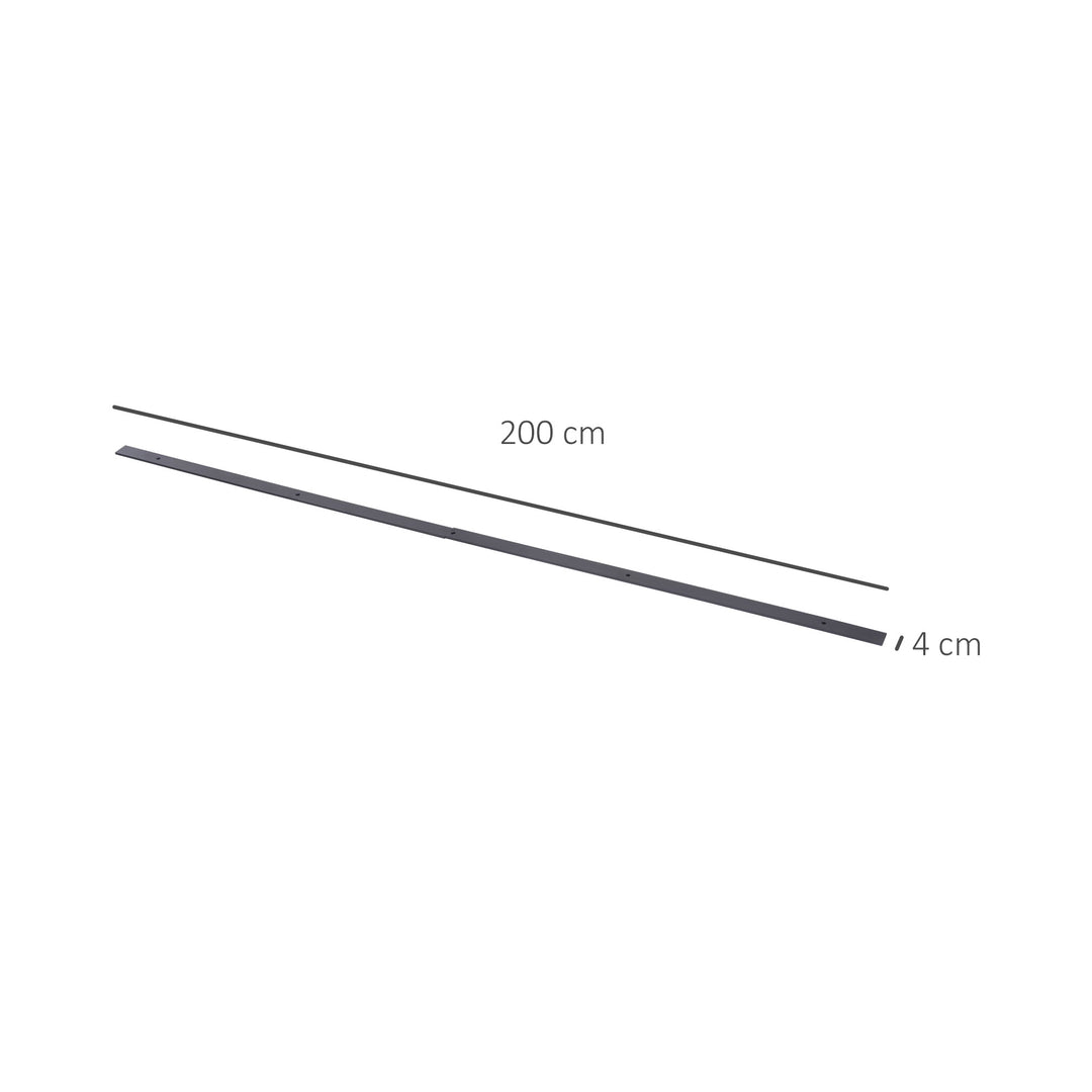 MCL 6.6FT Carbon Steel Sliding Door Kits Barn Hardware Closet Set Antique Style Track System For Single Wooden Door