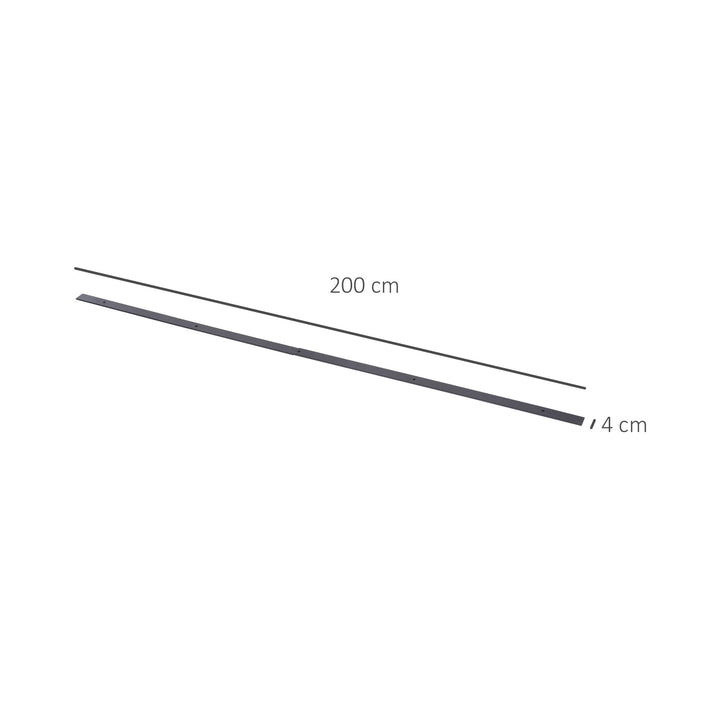 MCL 6.6FT Carbon Steel Sliding Door Kits Barn Hardware Closet Set Antique Style Track System For Single Wooden Door