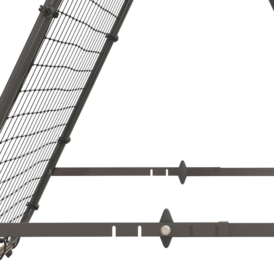 Double Sided Football Rebounder Net, Football Rebound Goal with Five Adjustable Angles, Black