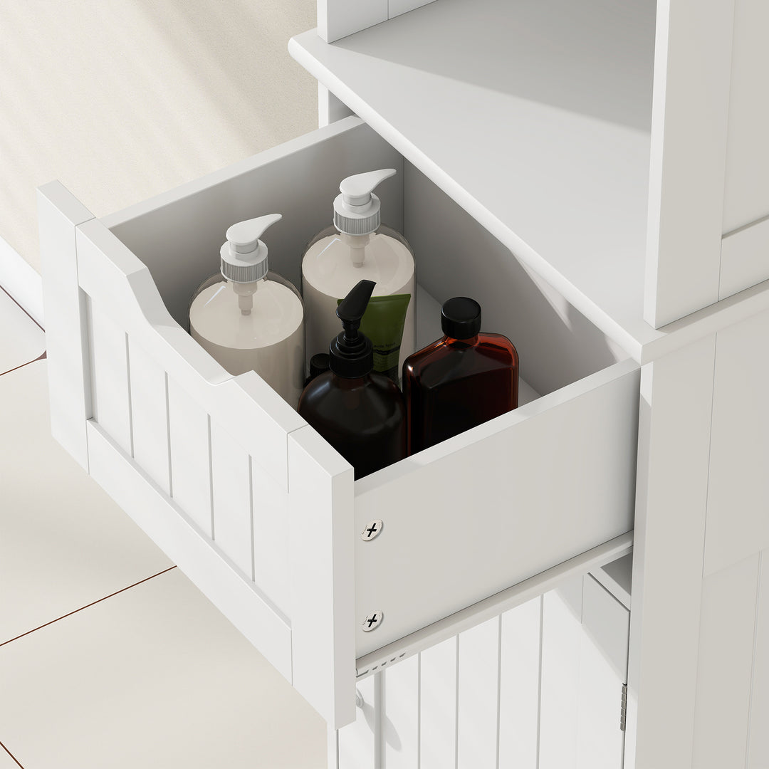 Slim Bathroom Storage Cabinet, with Sensor Lights