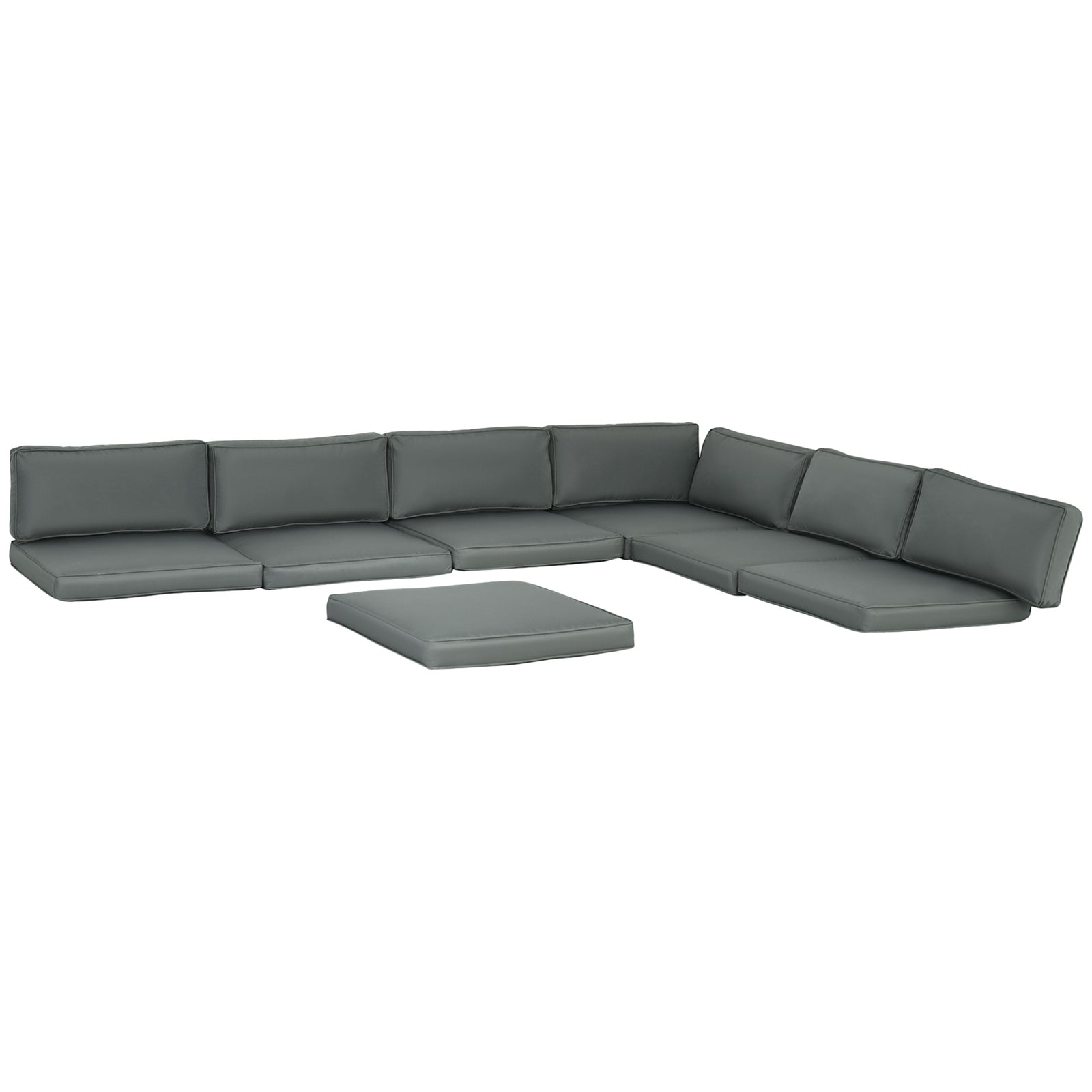 Set of 14 Dining Set Cushions - Grey