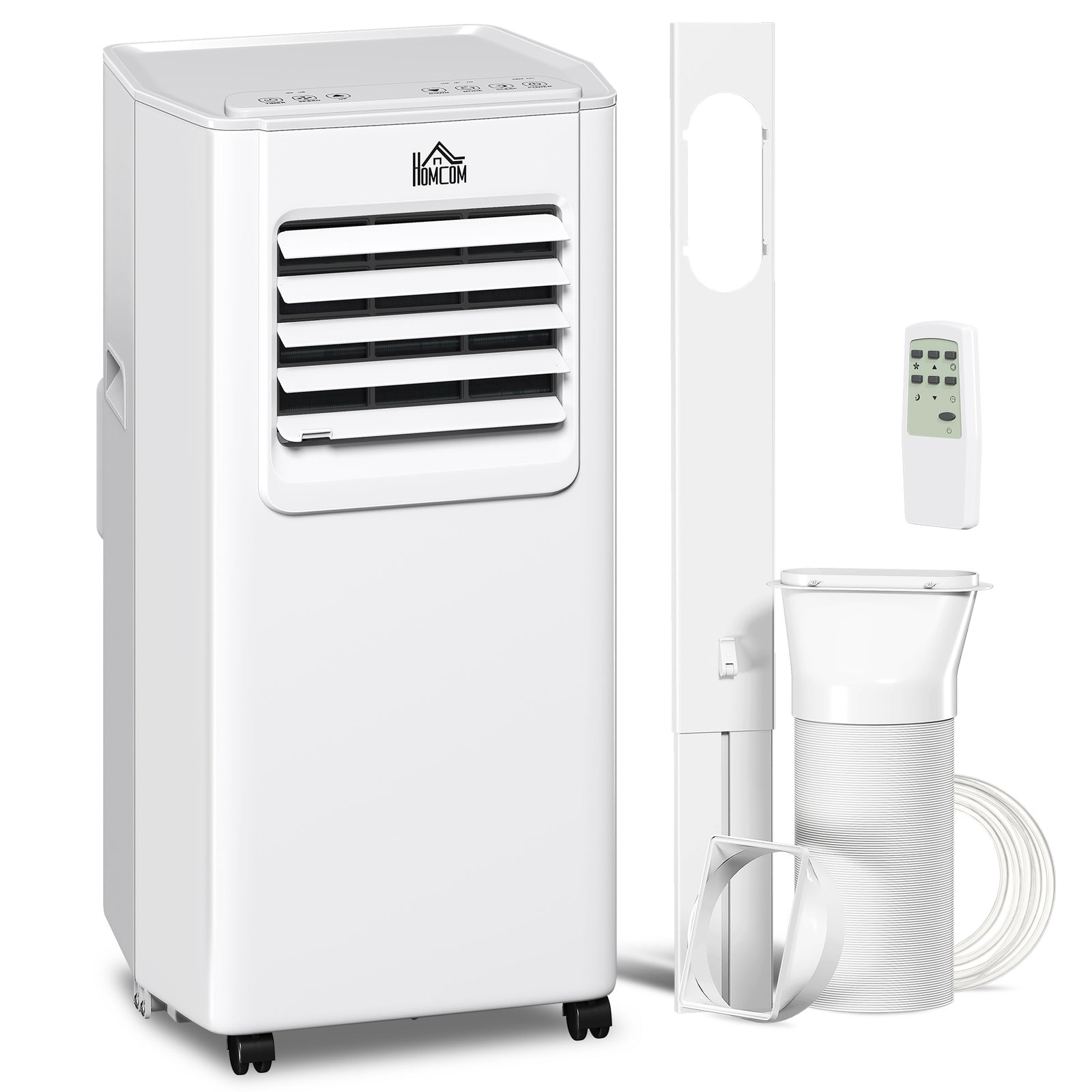 5000 BTU Portable Air Conditioner, 4-in-1 Air Conditioning Unit, Dehumidifier, Cooling, Fan, Sleep Mode, with Remote Control, 2 Speeds, 24H Timer, Window Venting Kit, 12m²