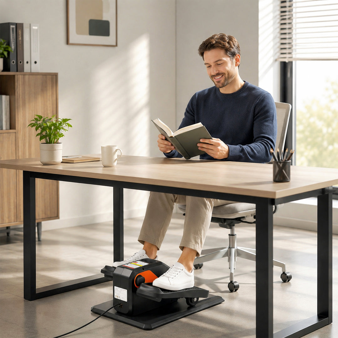 Under Desk Elliptical Machine for Home, Electric Elliptical Machine wi
