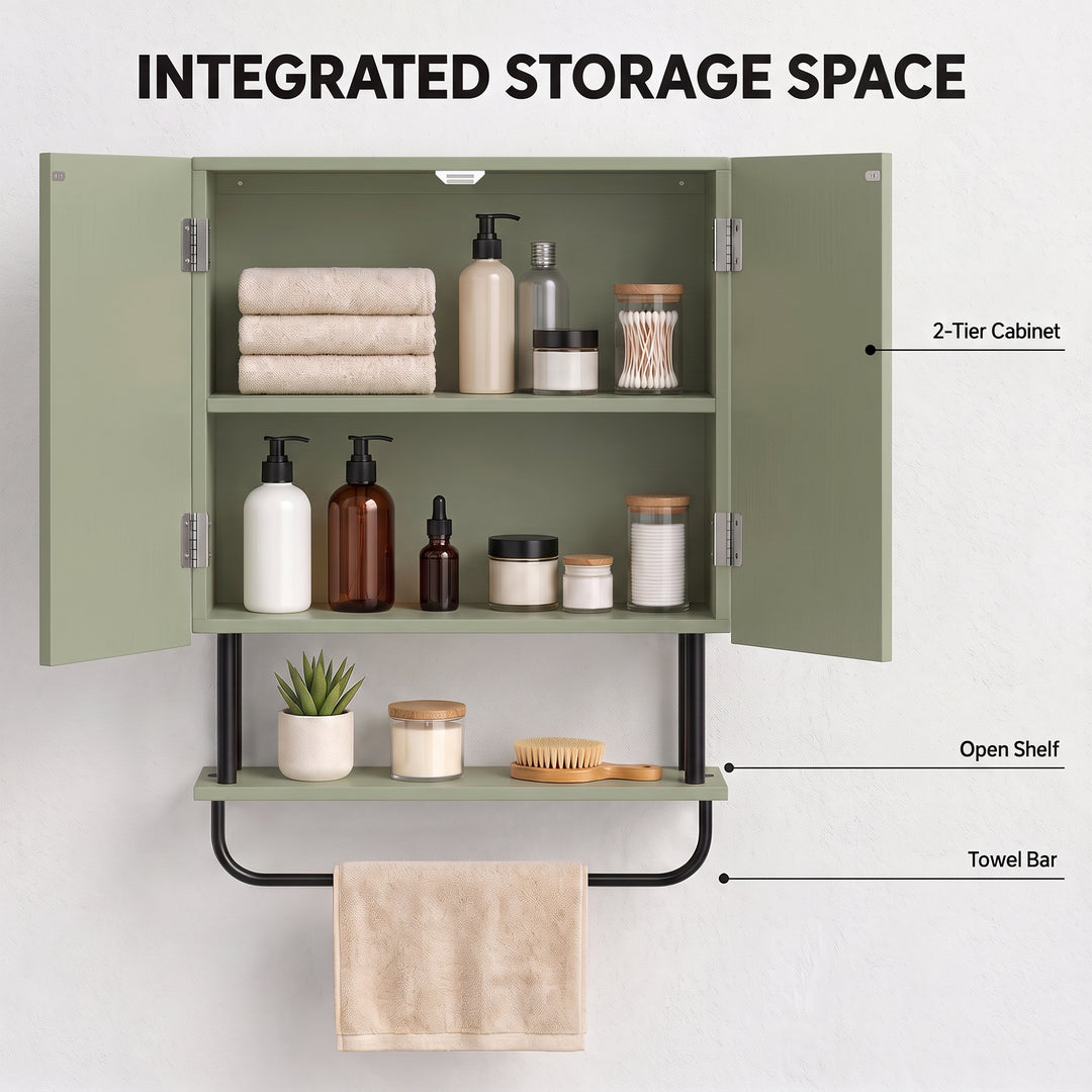 Bathroom Wall Cabinet Modern Space Saver Wall Mounted Cabinet Doors St