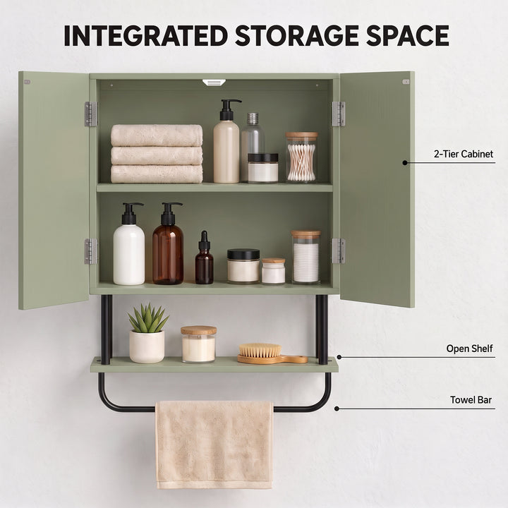 Bathroom Wall Cabinet Modern Space Saver Wall Mounted Cabinet Doors St