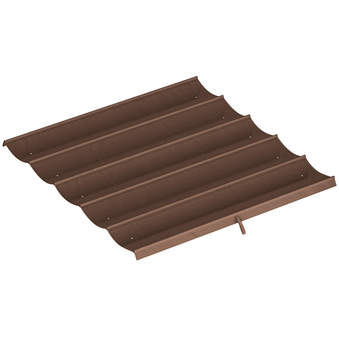 Retractable Pergola Cover, 2.55 x 2.5 m Replacement Canopy Fabric for 