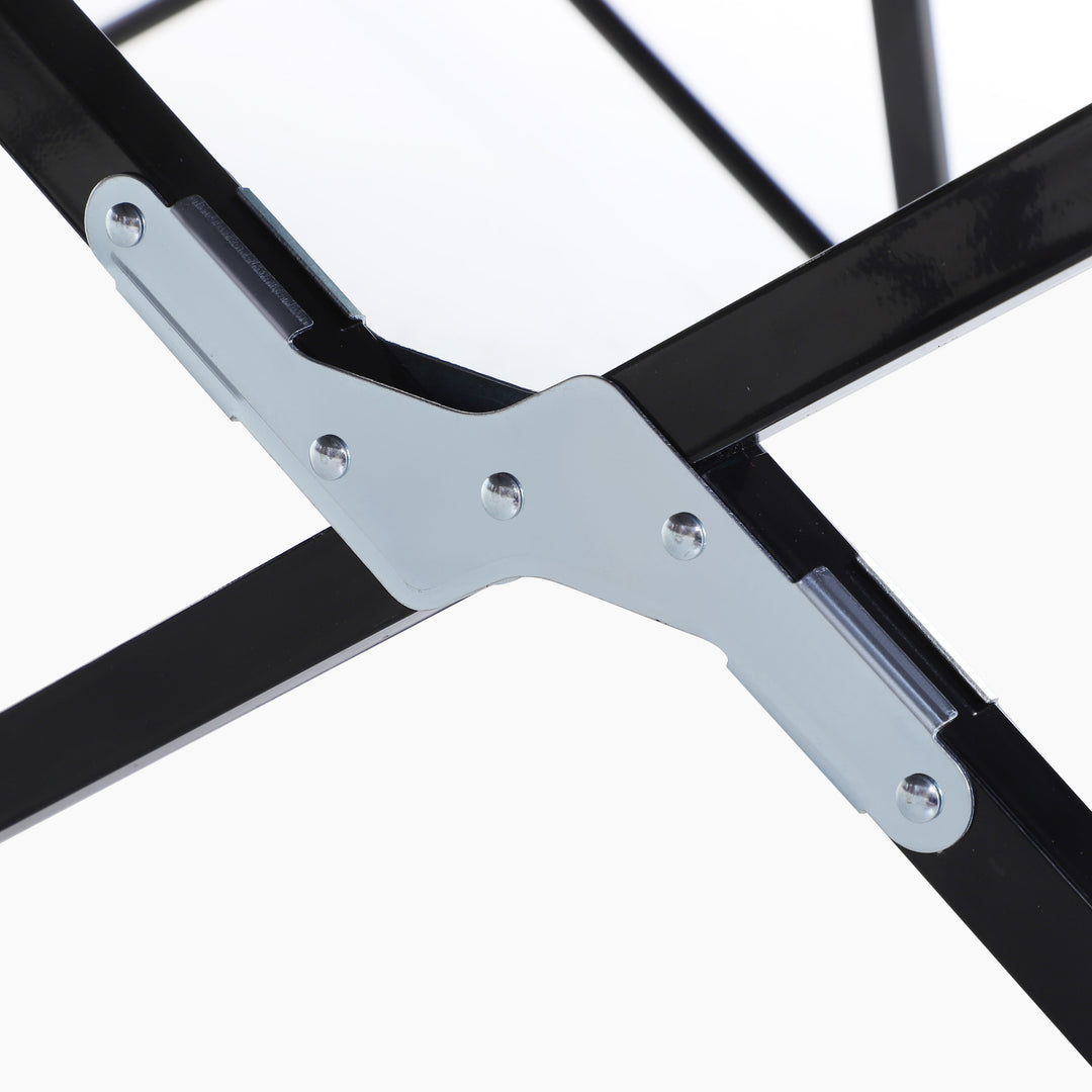 MCL Double Camping Cot Bed, with Bag - Black