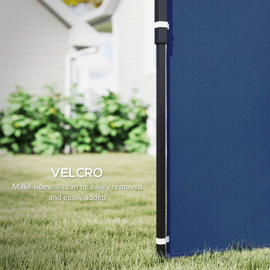 Set of Two 3 x 3(m) Gazebo Frame Replacement Walls - Blue