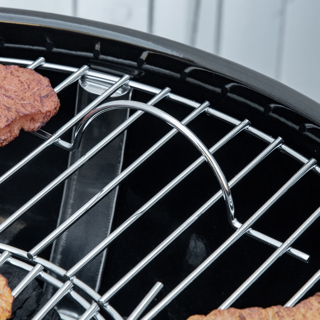 Portable Kettle Charcoal Grill - Black