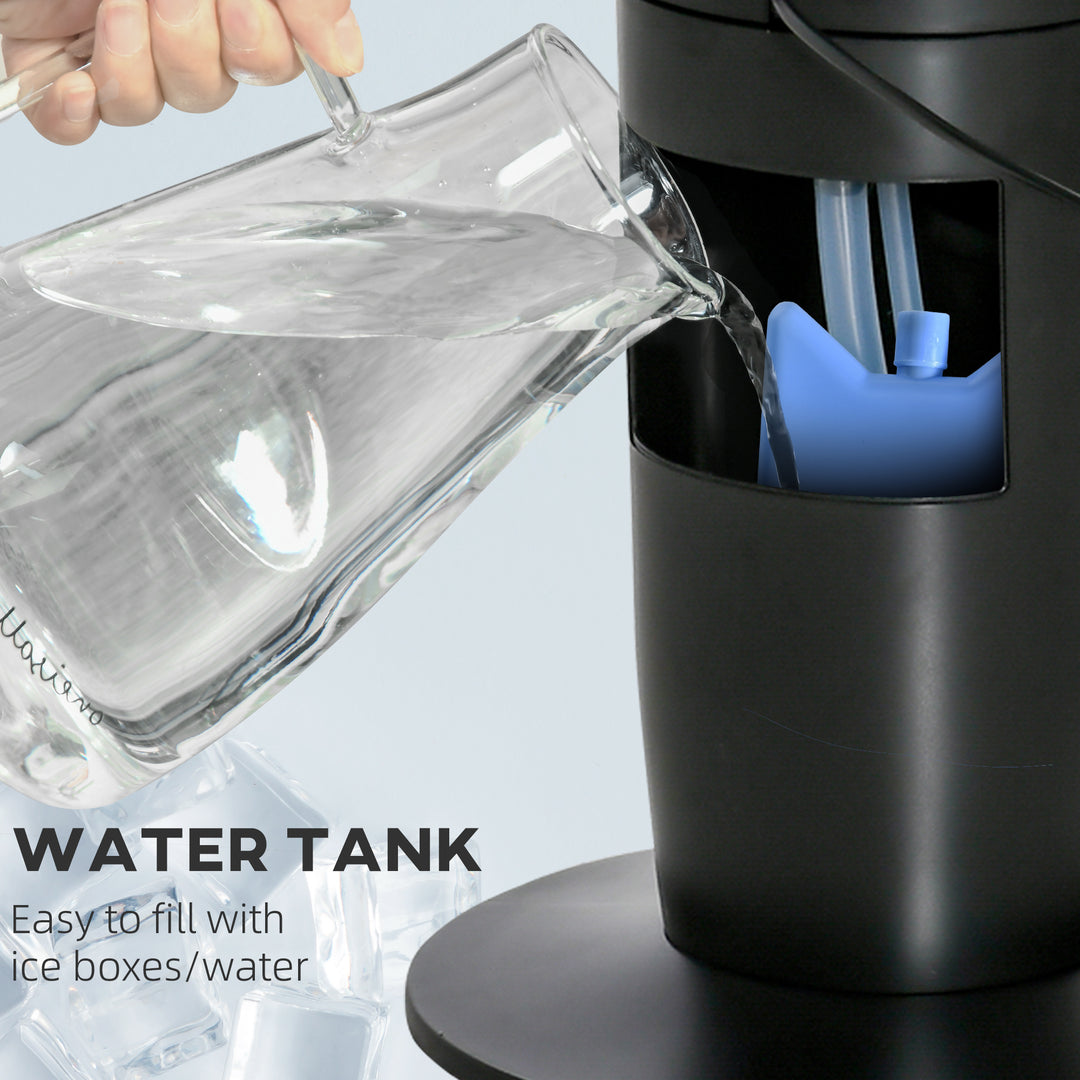 MCL Ice Cooling Tower Fan, Water Conditioner Evaporative Air Cooler Unit with 4 Modes, 3 Speed, Remote Control, Timer, Oscillating for Home Bedroom, Black