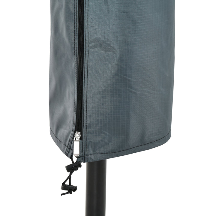 Parasol Cover, Cantilever Umbrella Cover, Banana Umbrella Cover with Zipper for Outdoor Garden, Patio, Grey