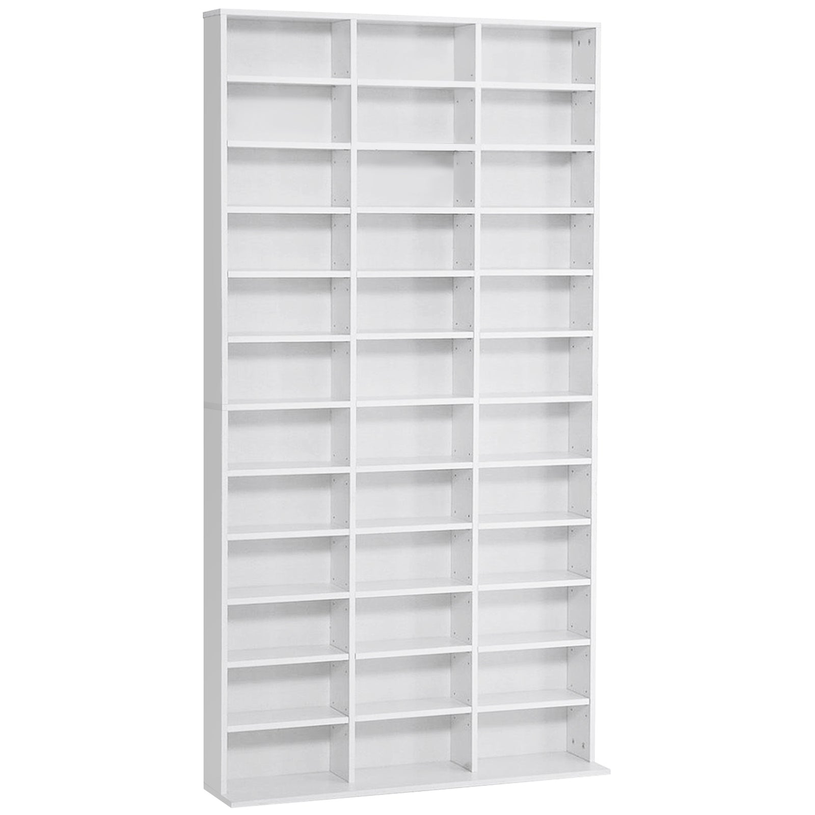 33 Adjustable Compartment Storage Unit - White