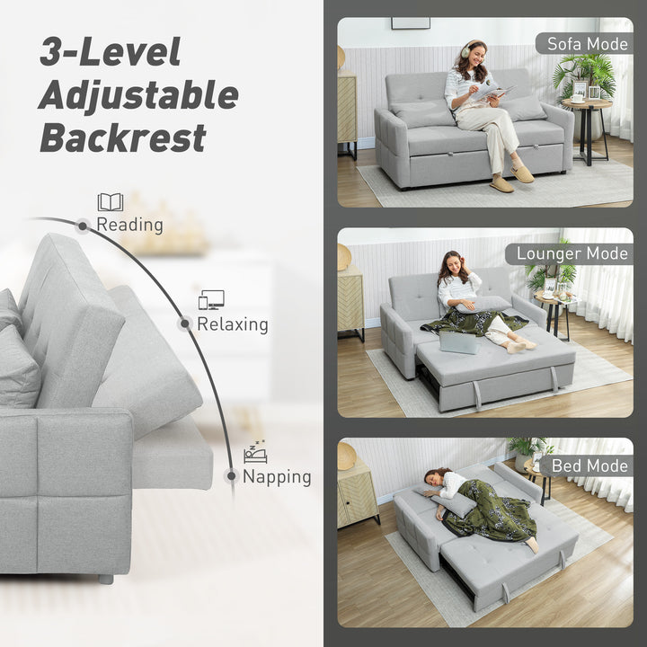 Three-Way Two-Seater Sofa Bed