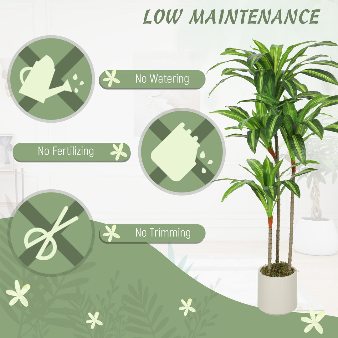 120cm Artificial Dracaena Tree with Bendable Trunks