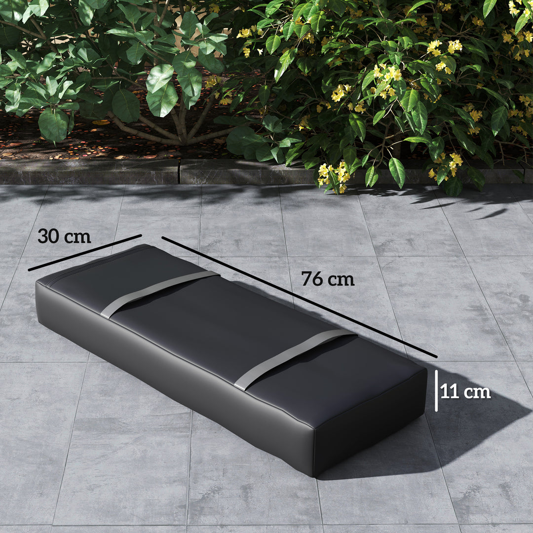 Parasol Weights Set of 2, Parasol Base Weights Bags, 25kg Fillable Sandbag Weights with Handles, Cantilever Umbrella Base Weights, Black