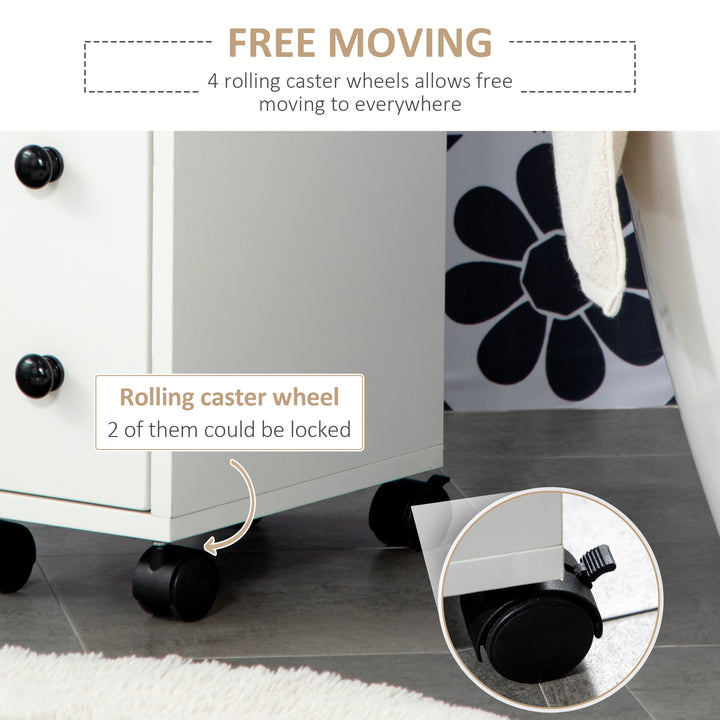 MCL Slimline Bathroom Storage Cabinet - White