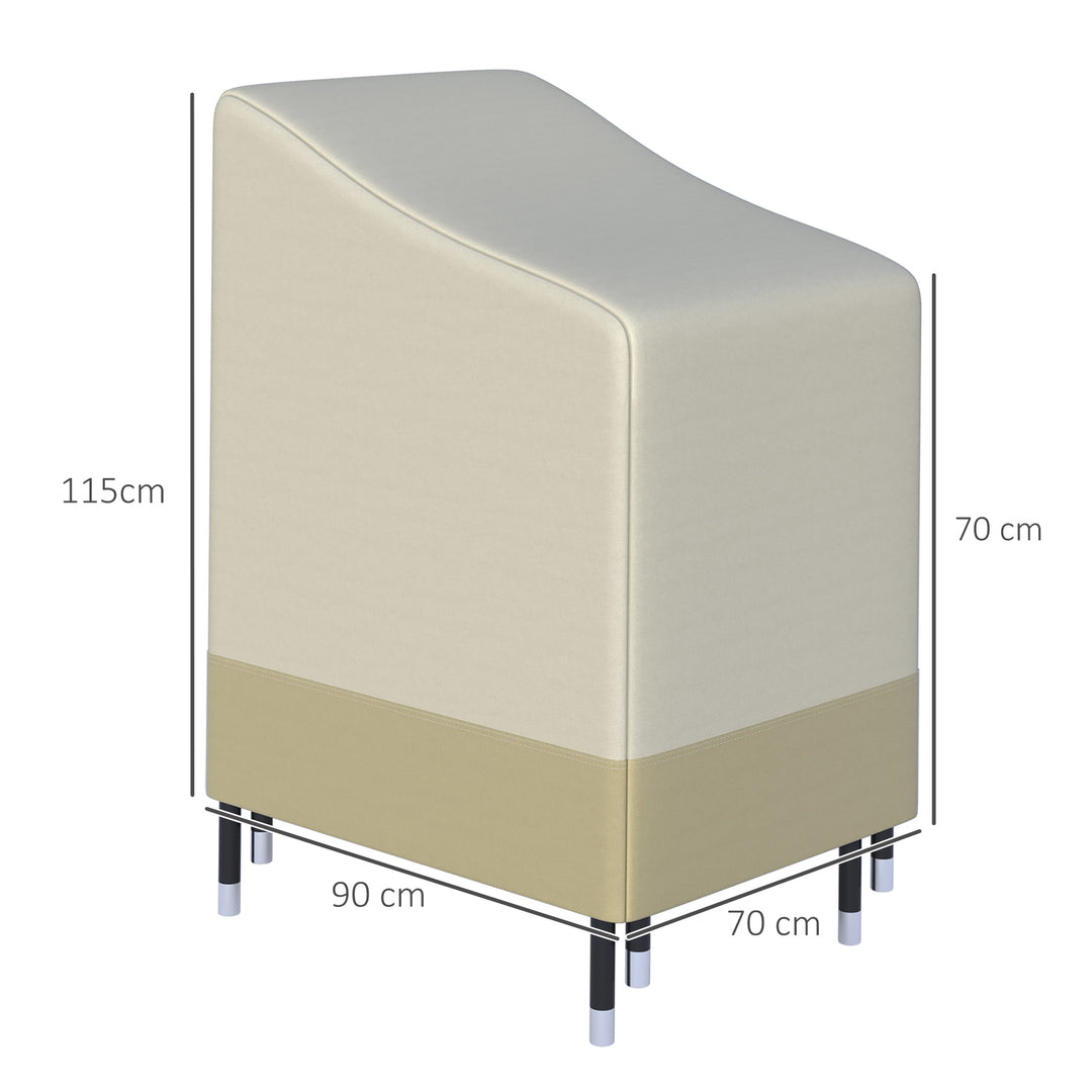 MCL 600D Oxford Cloth Waterproof Furniture Cover Wicker Chairs Garden Patio Rattan Seat Outdoor Protector L70*W90*H115cm