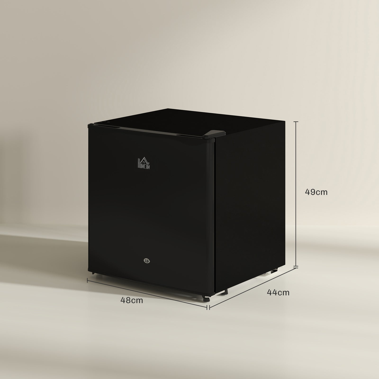 46 Litre Lockable Countertop Fridge - Black