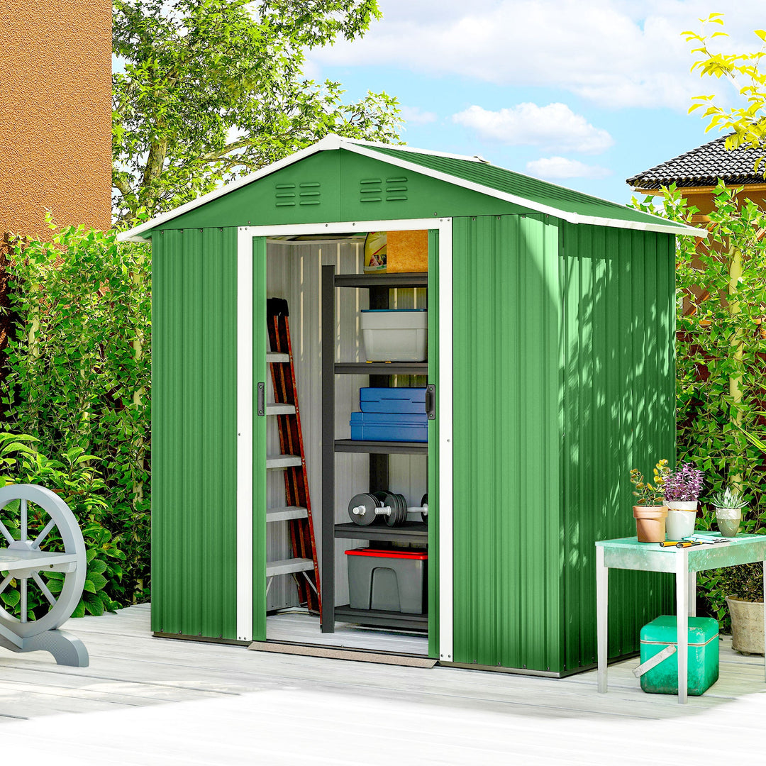 6.5 x 3.5ft Metal Garden Storage Shed