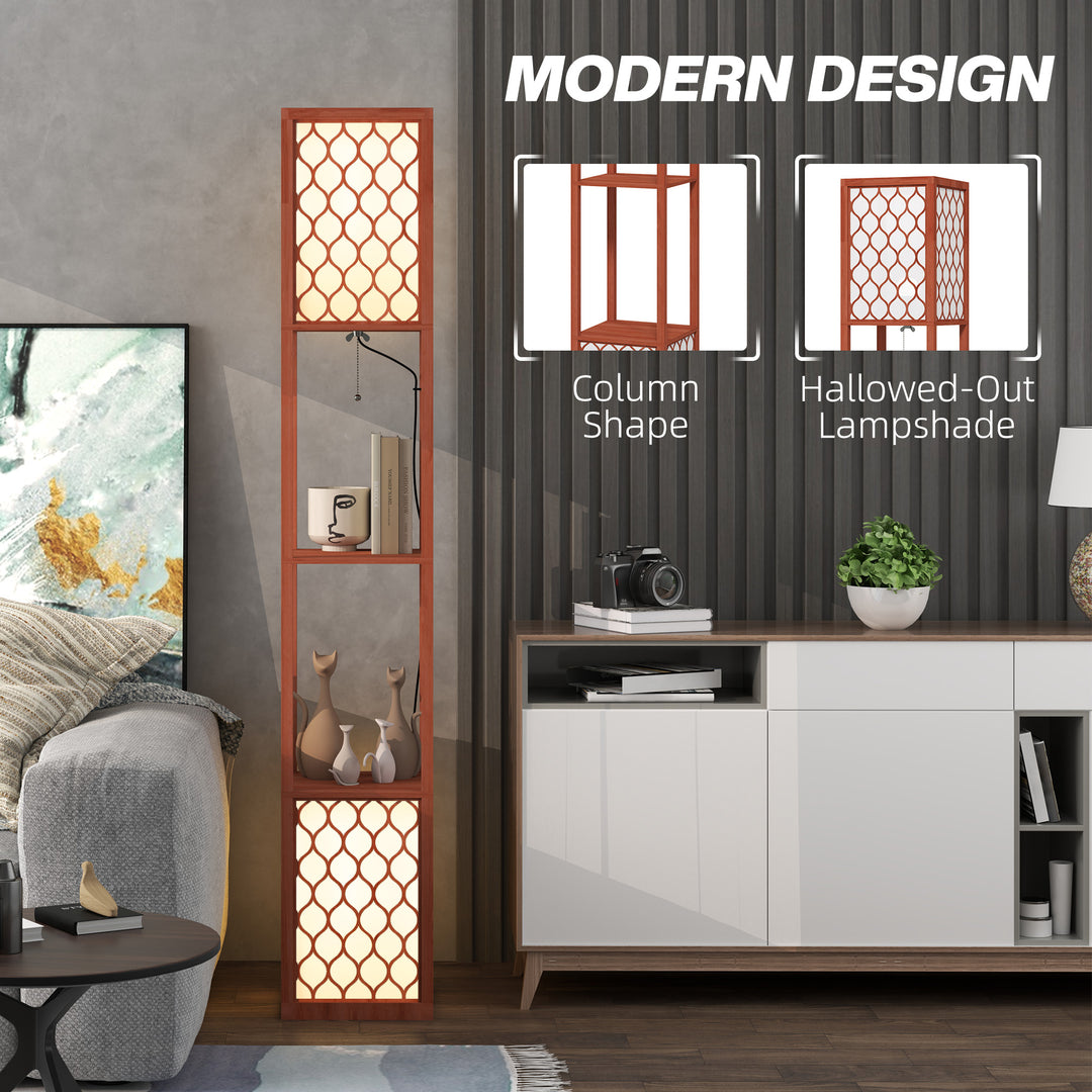 Duo Light Floor Shelves - Brown