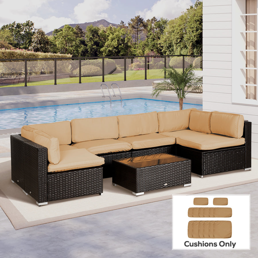 14 Pcs Outdoor Cushion Set - Beige