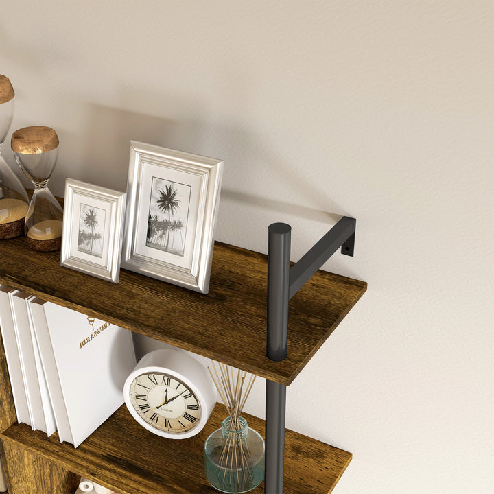 Three-Tier Floating Shelf - Brown/Black