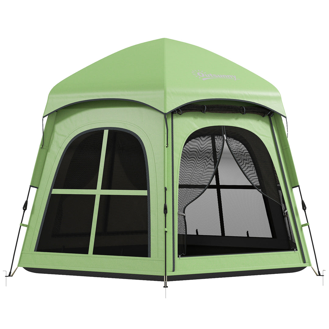 Pop Up Tent 3000mm Waterproof Instant Camping Tent 3-4 Person with 2 D