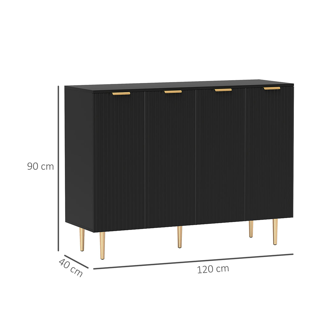Sideboard Buffet Cabinet, Modern Kitchen Storage Cabinet with Adjustab