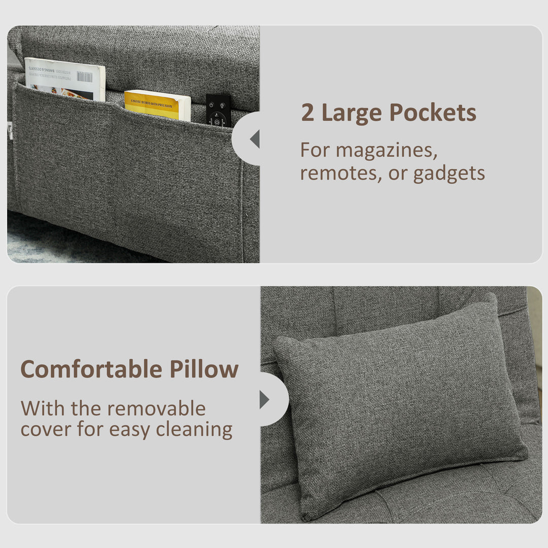 Four-In-One Single Sleeper Chair - Dark Grey