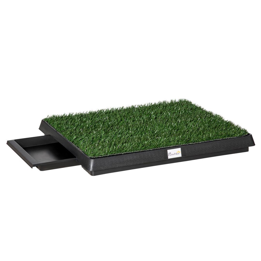 Indoor Pet Dog Toilet Mat Potty Tray Training Grass Restroom with Tray and Loo Pad