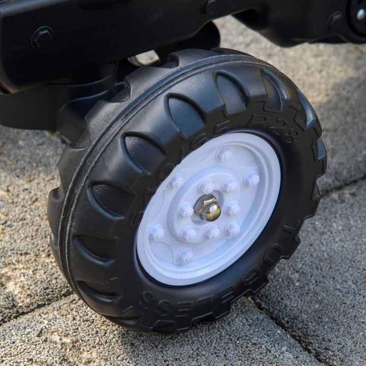 MCL Kids Ride-On Construction Car, with Horn and Detachable Trailer - Yellow