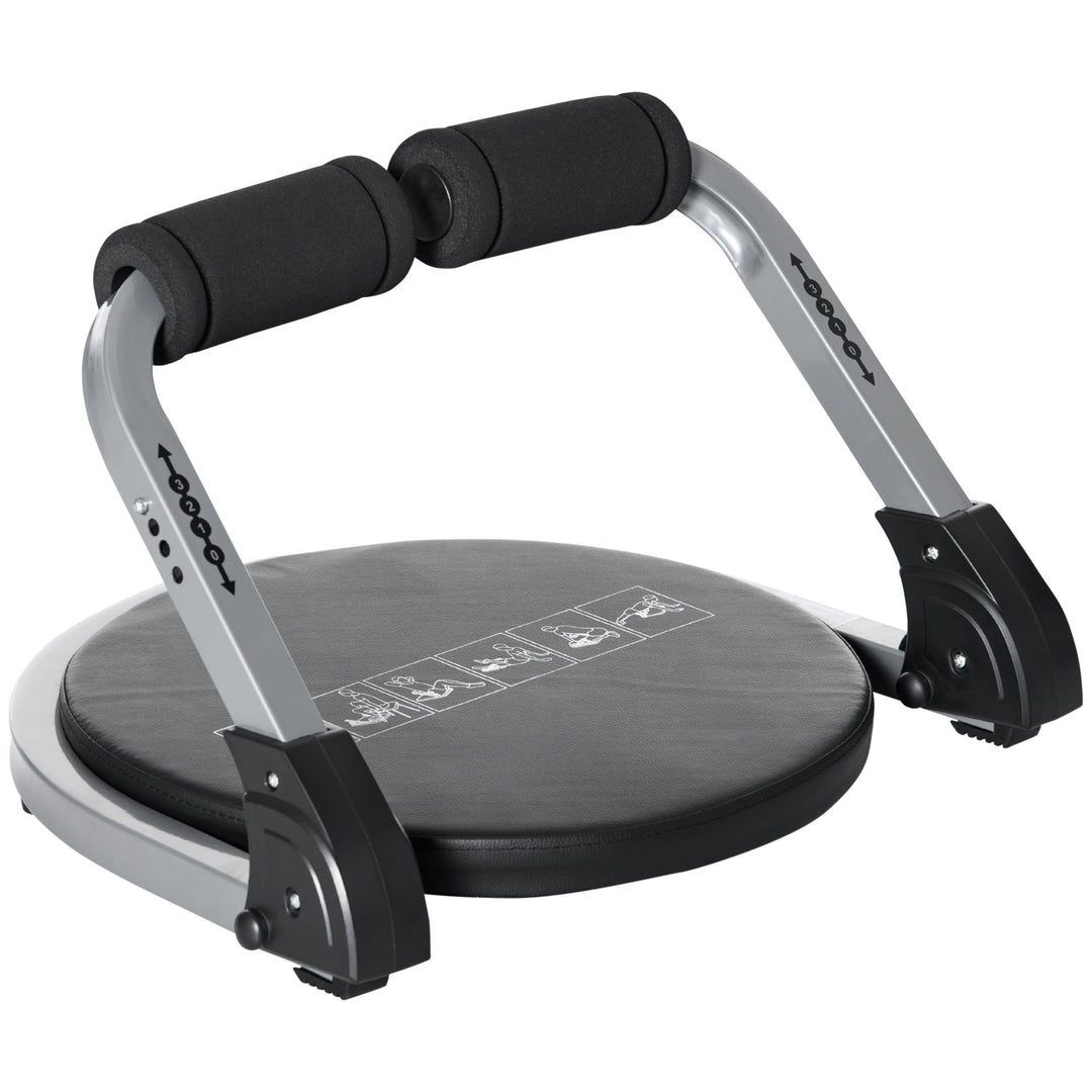 Abs Trainer, Ab Crunch Machine, Foldable Abdominal Trainer, Core Fitness & Whole Body Exercise Equipment for Home Gym