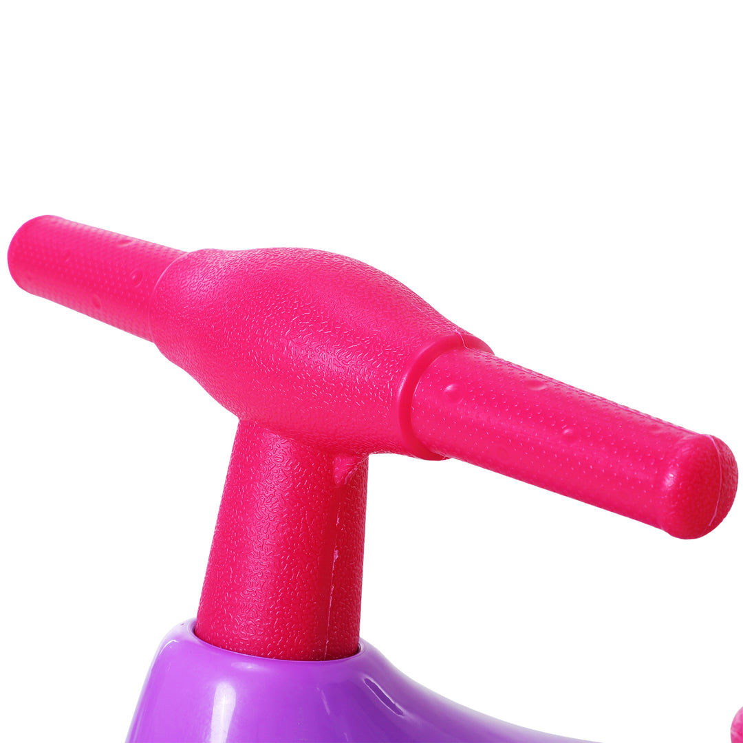 MCL Baby Balance Bike Toddler Training Walker Smooth Rubber Wheels Ride on Toy Storage Bin Gift for Boys Girls Violet Fuchsia